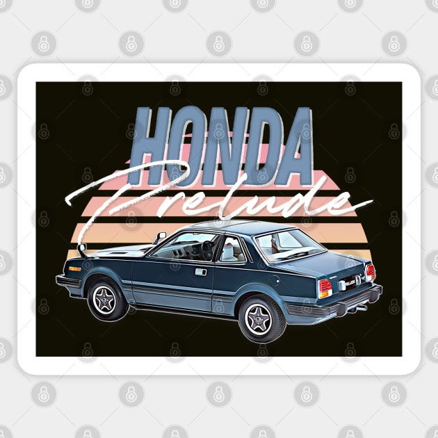 1st Gen Honda Prelude / Retro Gift Design Sticker by DankFutura